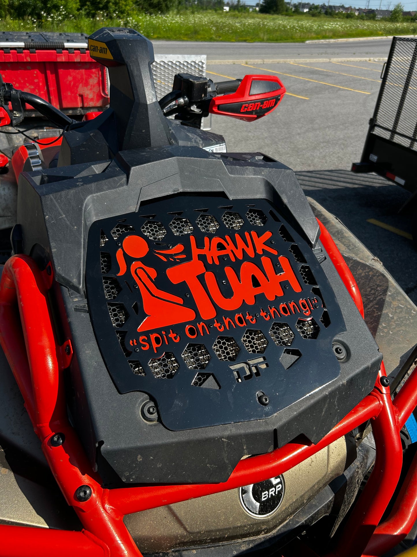 Can-am Rad Cover “Hawk Tuah ”