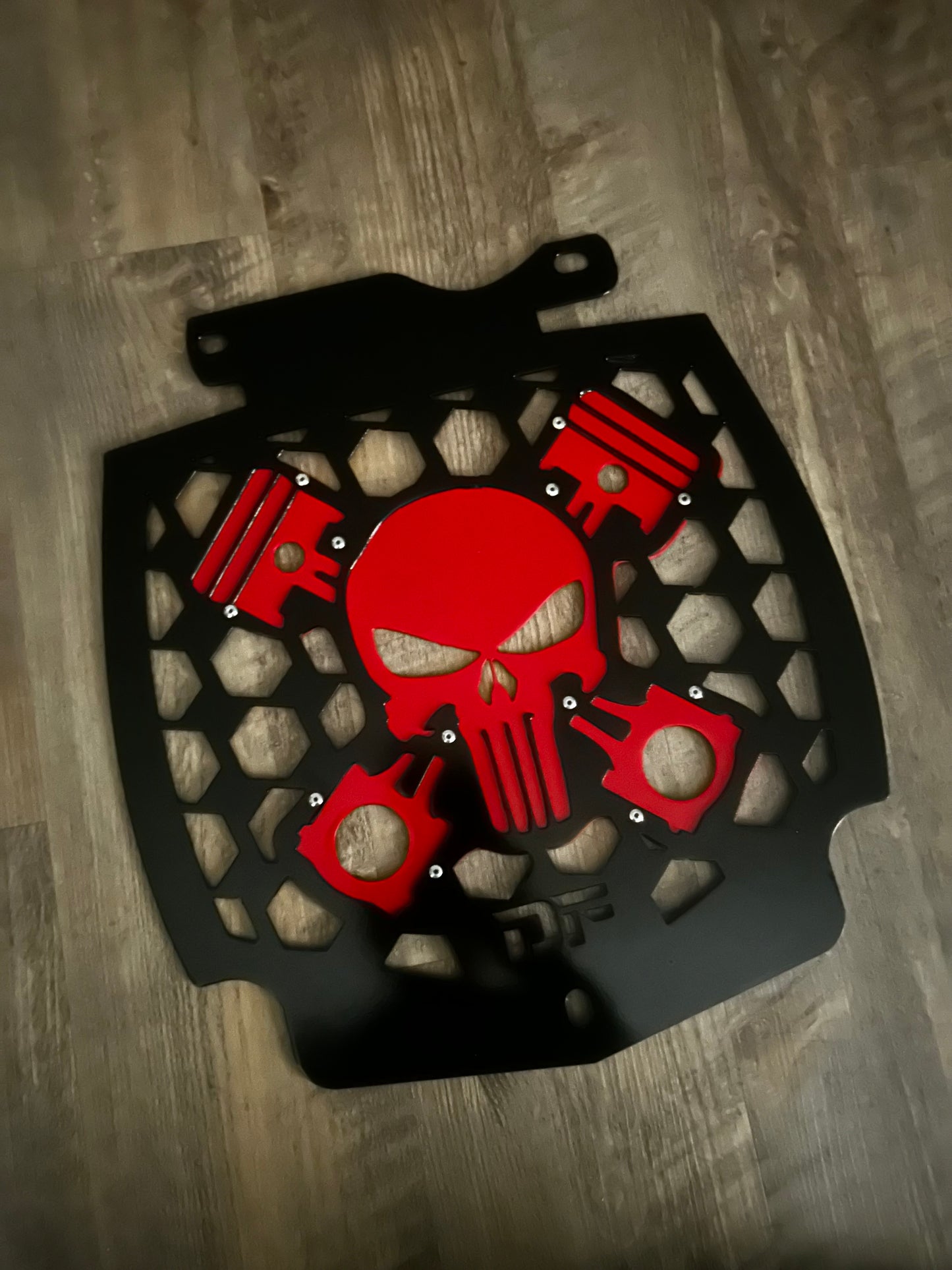 Can-am Rad Cover “Skull Pistons”