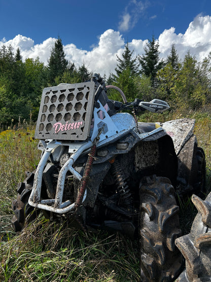 Can-Am Renegade rad relocation kit, full aluminum construction with steel rad cover — photo 2