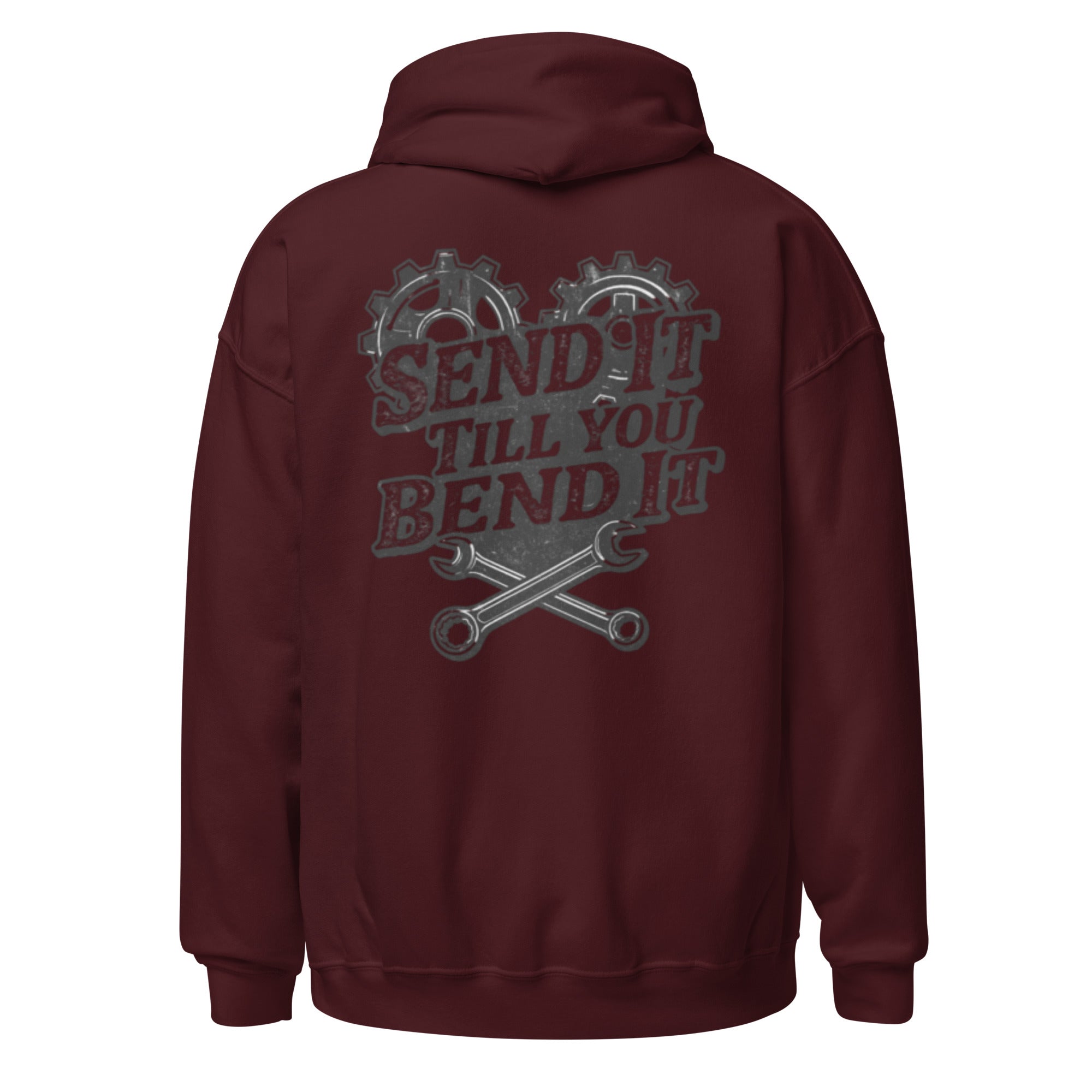 Hoodie Send It Till You Bend It! Dark Text! – Detour Fabrication